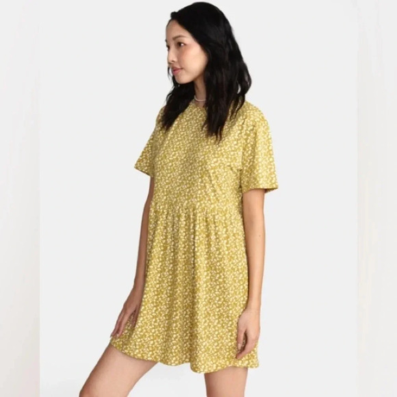 NWT RVCA City Vibes Babydoll Mini Dress Size M/10 - Picture 5 of 15